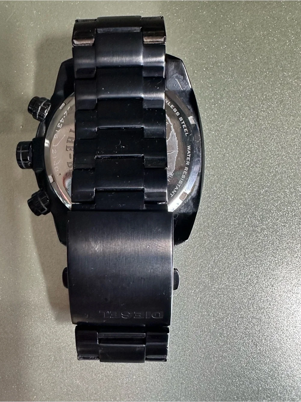 Diesel Black Watch with Turquoise Accents